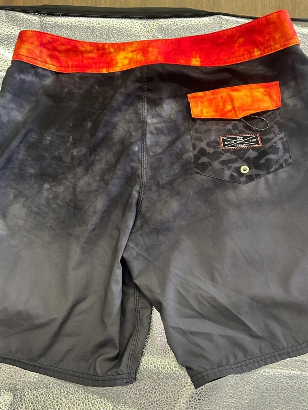 Billabong Phantom Board Shorts (Tie-Dye Waist / Black Base)